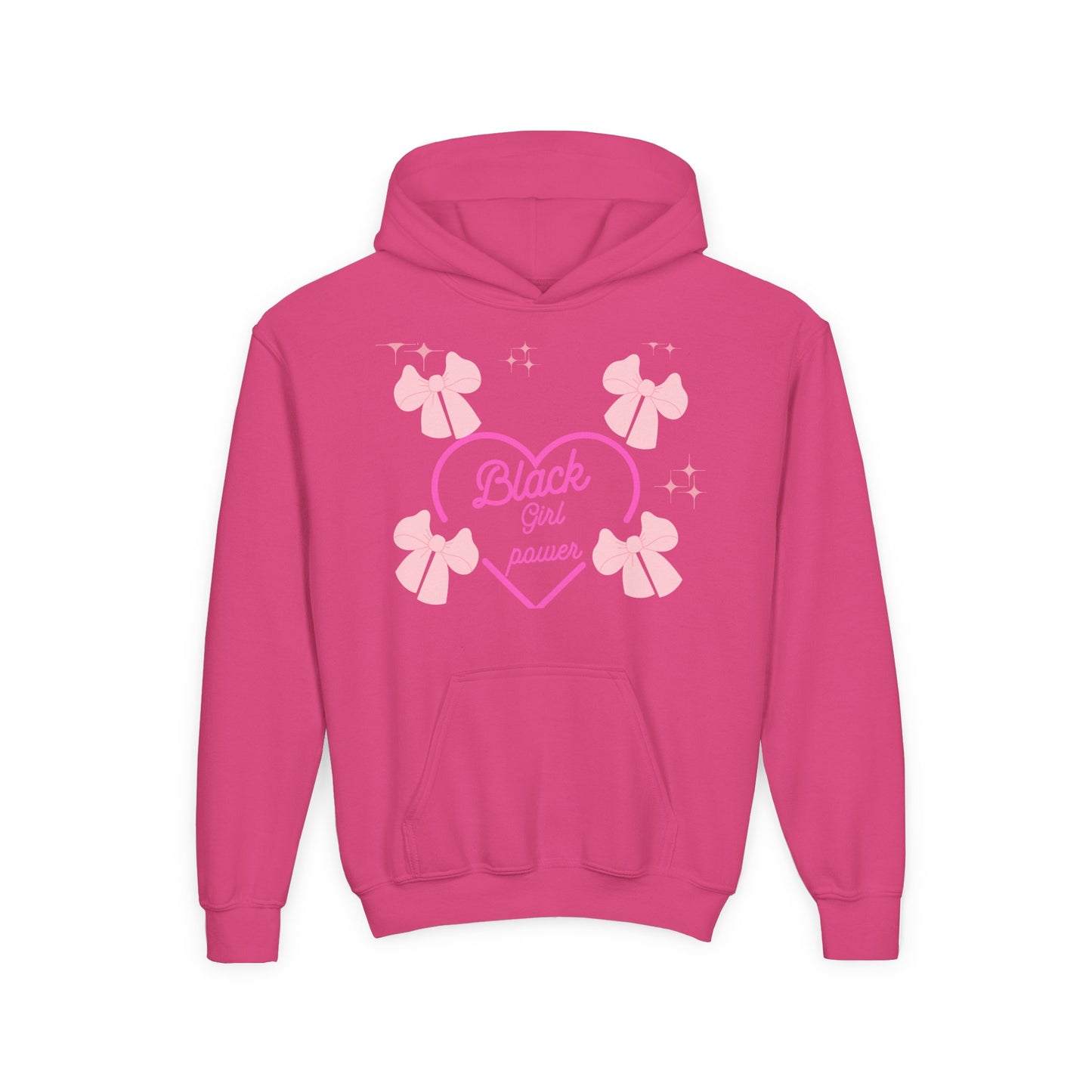 Empowering Youth Hoodie - 'Black Girl Power' & 'Great Things Await' Design