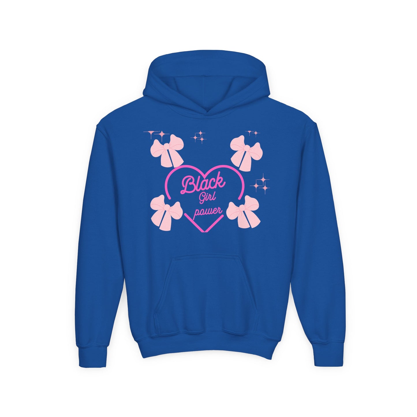 Empowering Youth Hoodie - 'Black Girl Power' & 'Great Things Await' Design