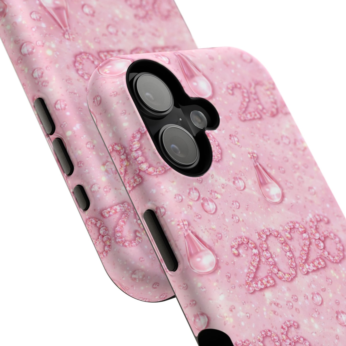 2026 Pink Waterdrop Phone Case — Impact-Resistant Protective Cover