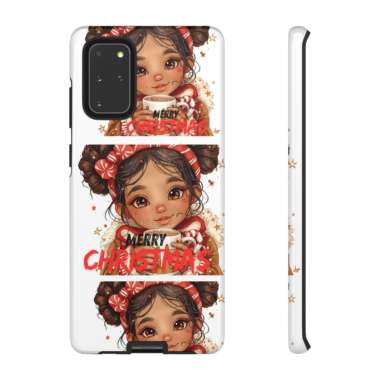 Christmas Girl Phone Case — "Merry Christmas" Cute Holiday Phone Cover