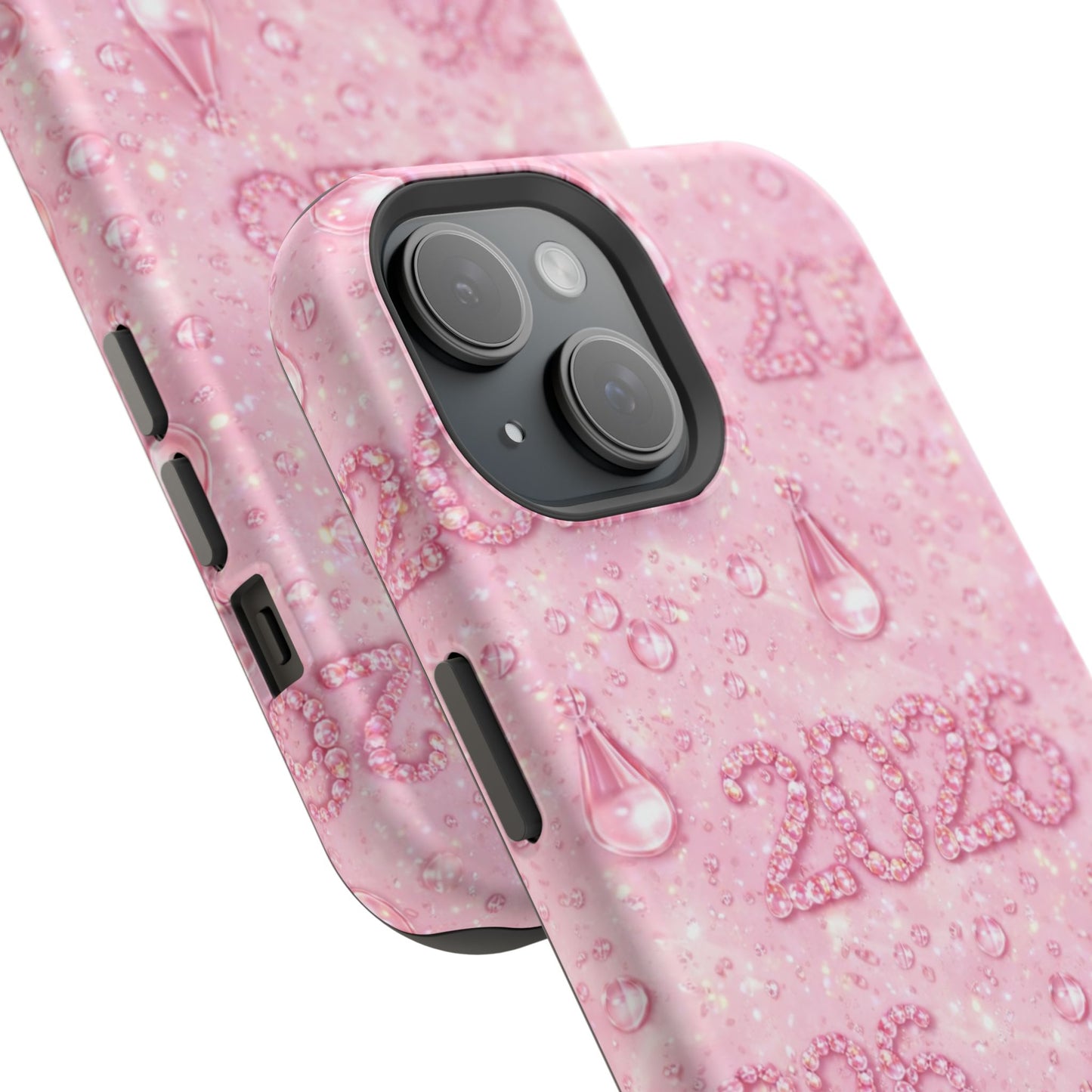 2026 Pink Waterdrop Phone Case — Impact-Resistant Protective Cover