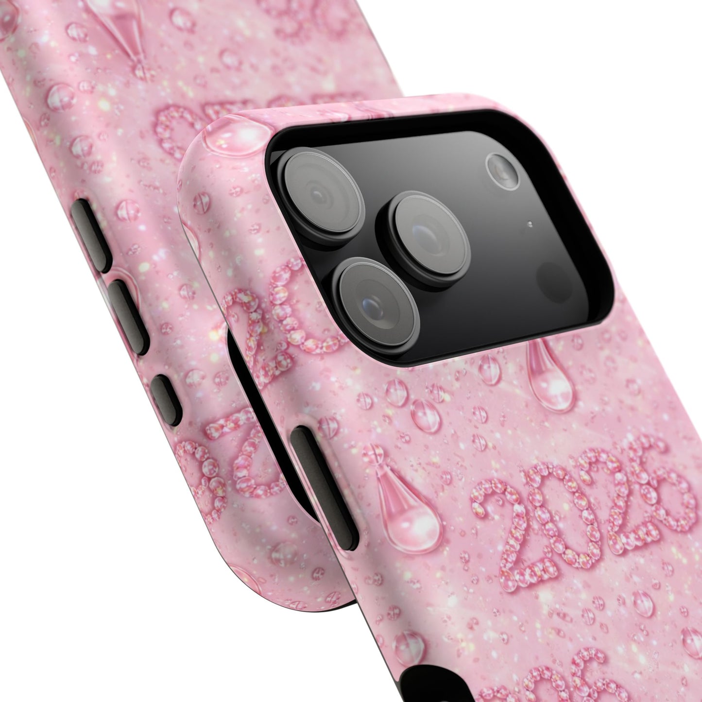 2026 Pink Waterdrop Phone Case — Impact-Resistant Protective Cover