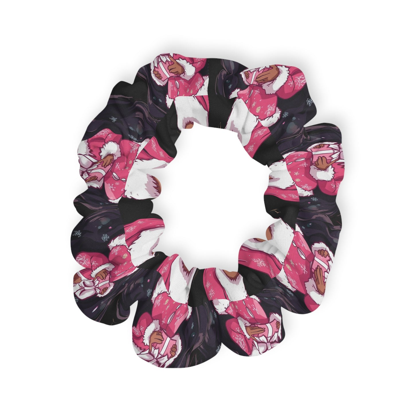 Floral Scrunchie — Pink Orchid Hair Tie