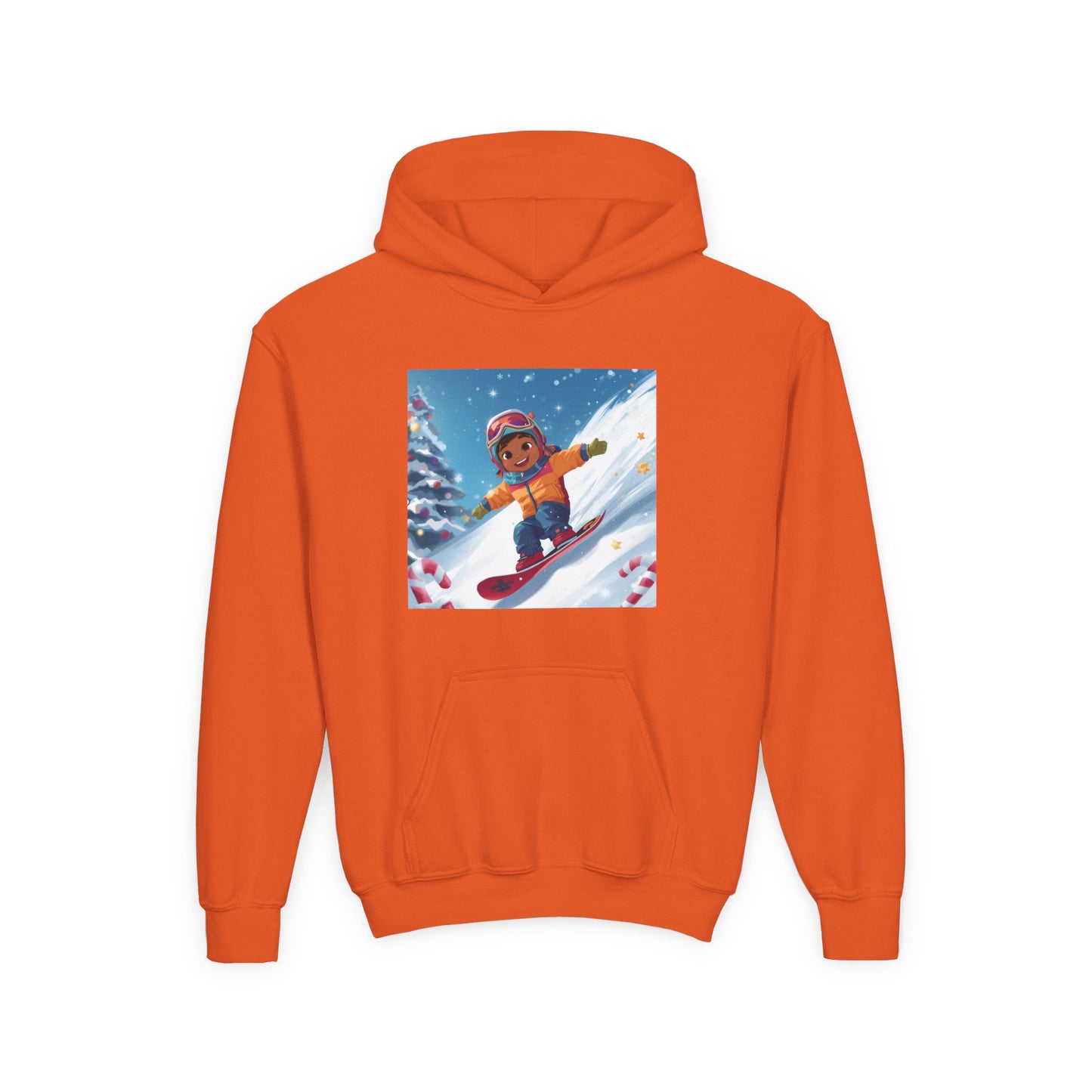 Kids Snowboarding Hoodie — Cute Winter Snow Kid Graphic Sweatshirt
