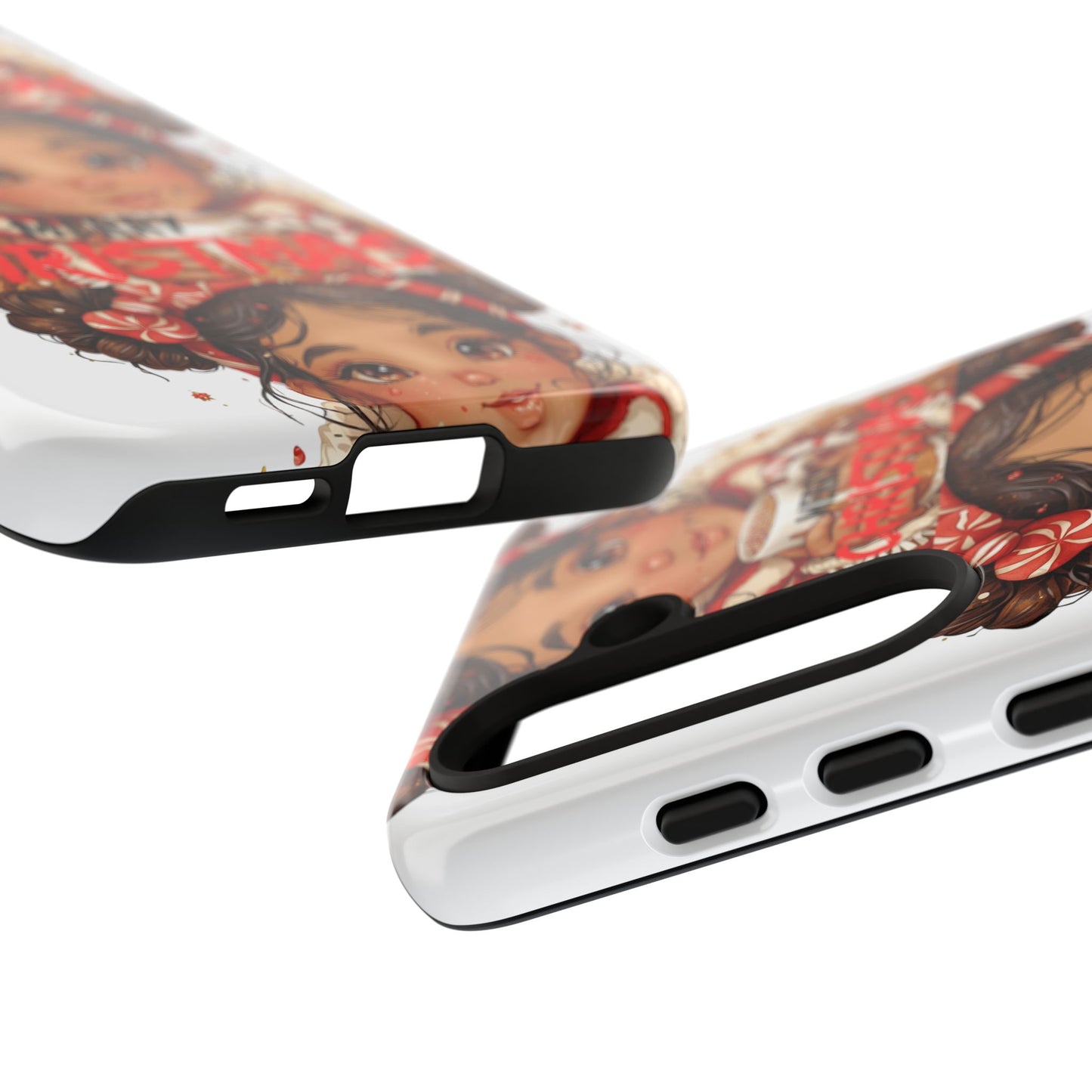 Christmas Girl Phone Case — "Merry Christmas" Cute Holiday Phone Cover