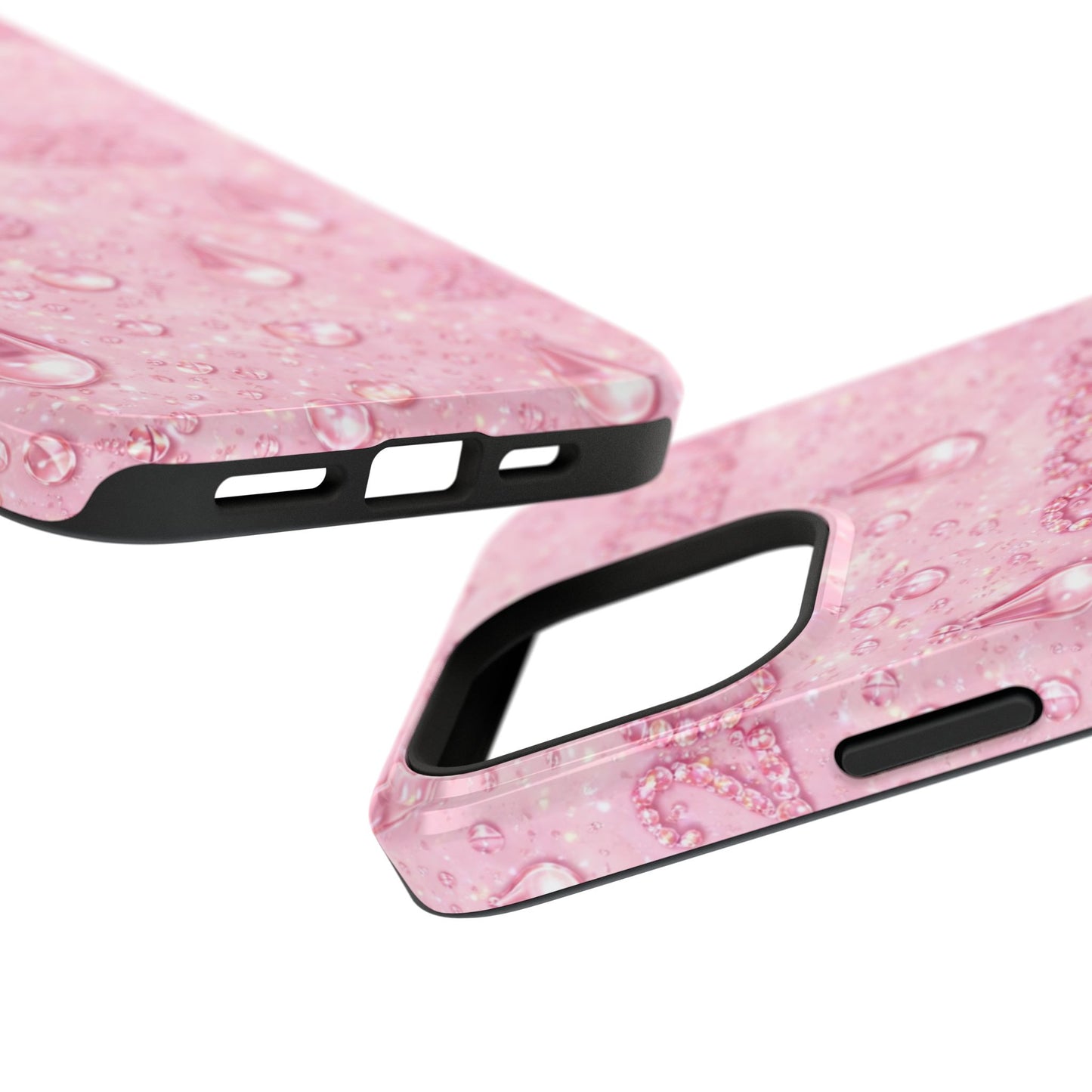 2026 Pink Waterdrop Phone Case — Impact-Resistant Protective Cover