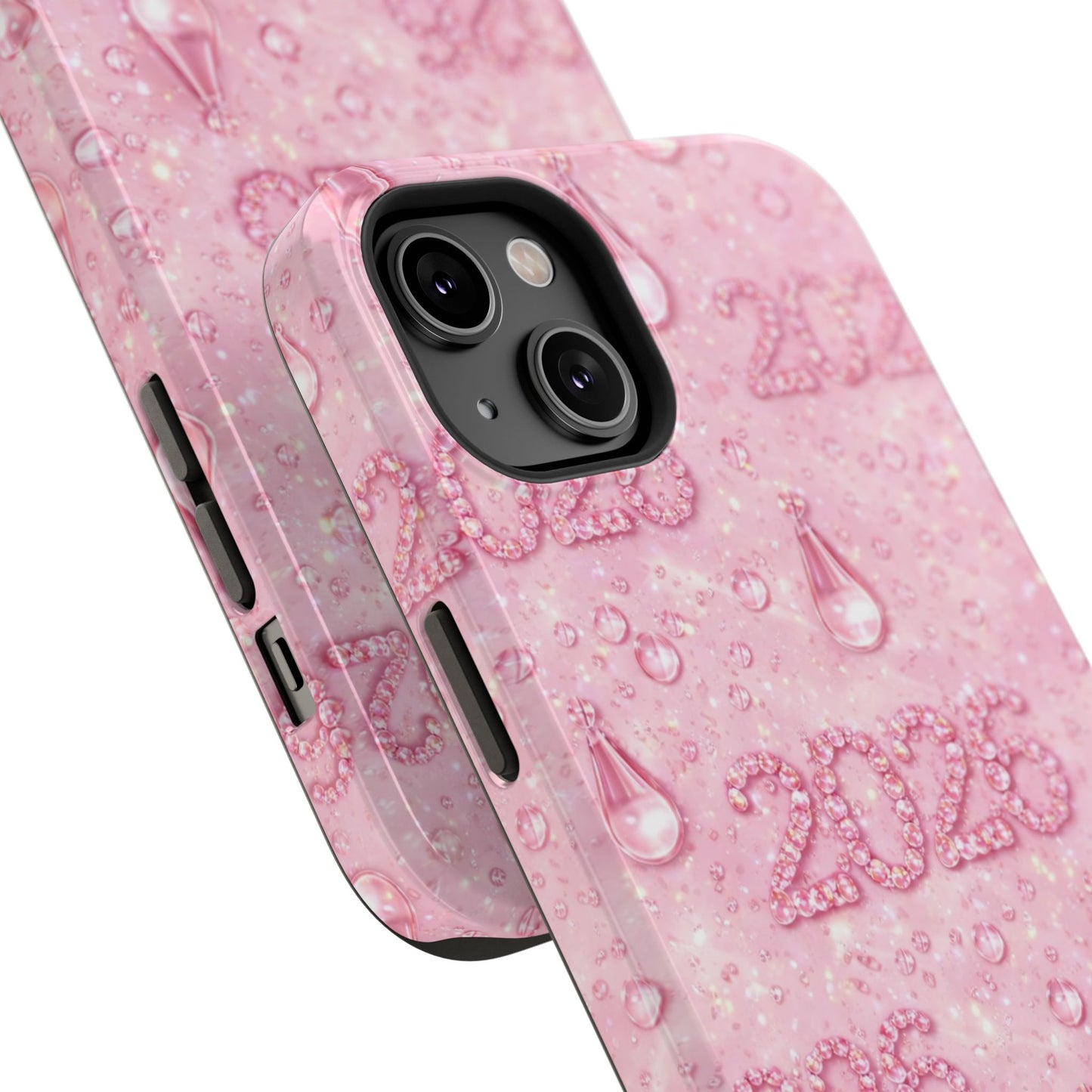 2026 Pink Waterdrop Phone Case — Impact-Resistant Protective Cover