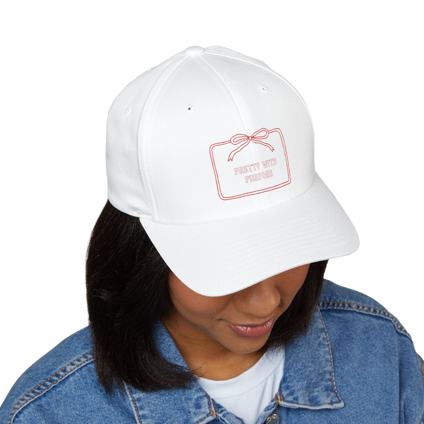 Embroidered Closed-Back Cap - Stylish Gift for Purposeful Living