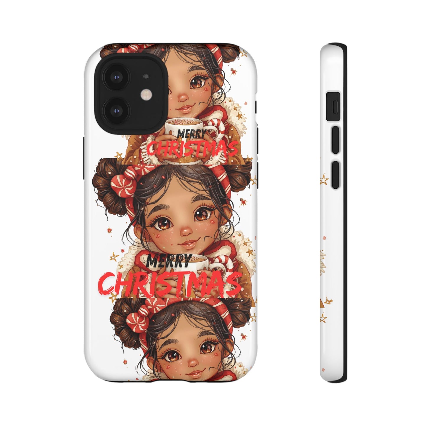 Christmas Girl Phone Case — "Merry Christmas" Cute Holiday Phone Cover