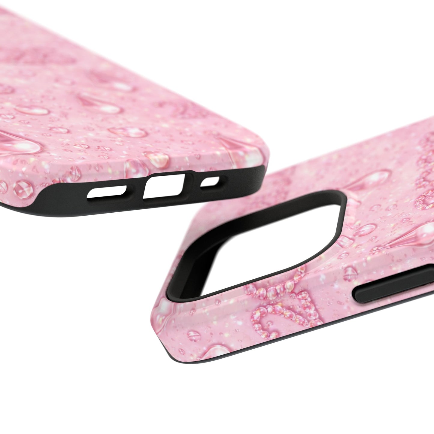 2026 Pink Waterdrop Phone Case — Impact-Resistant Protective Cover