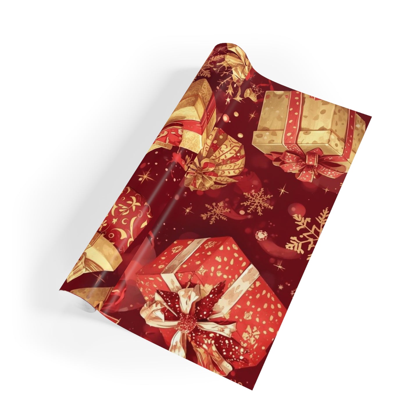 Festive Santa & Presents Christmas Wrapping Paper Roll