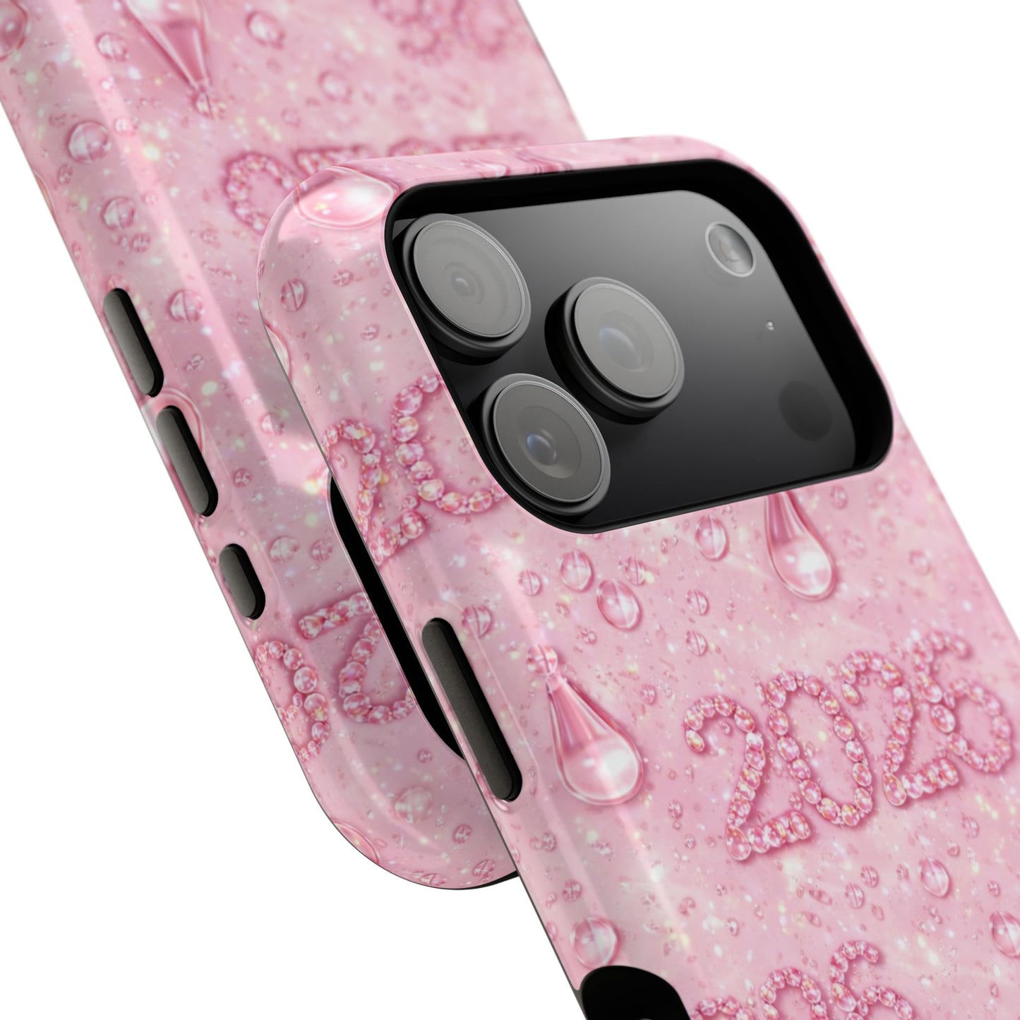 2026 Pink Waterdrop Phone Case — Impact-Resistant Protective Cover