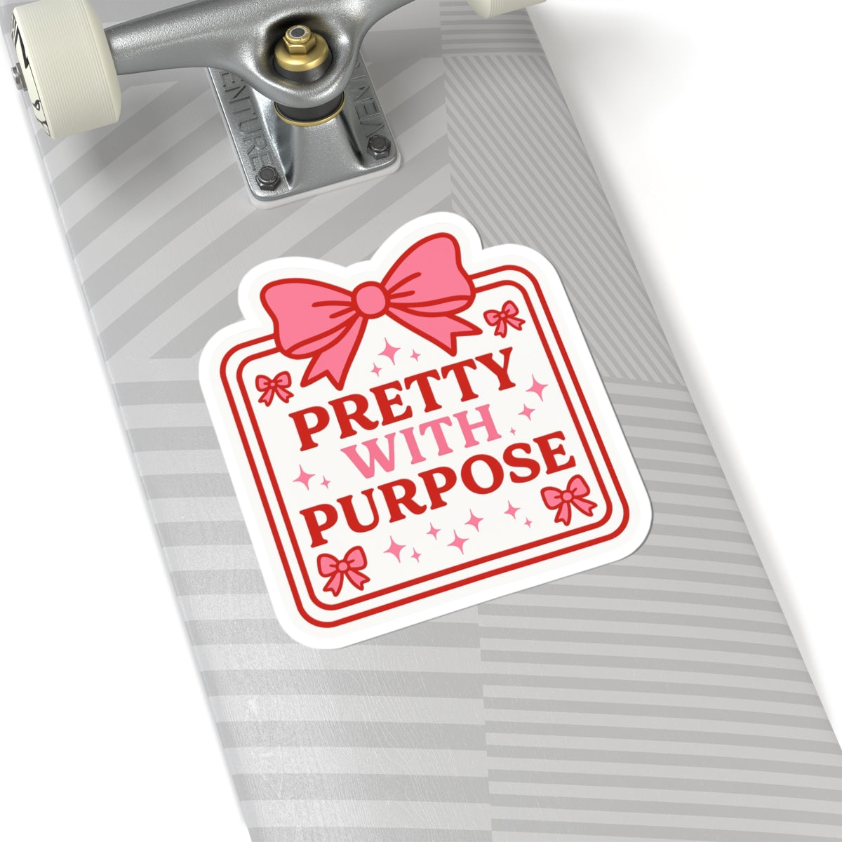Pretty with Purpose Kiss-Cut Stickers - Cute Decorative Stickers for Laptops & Journals