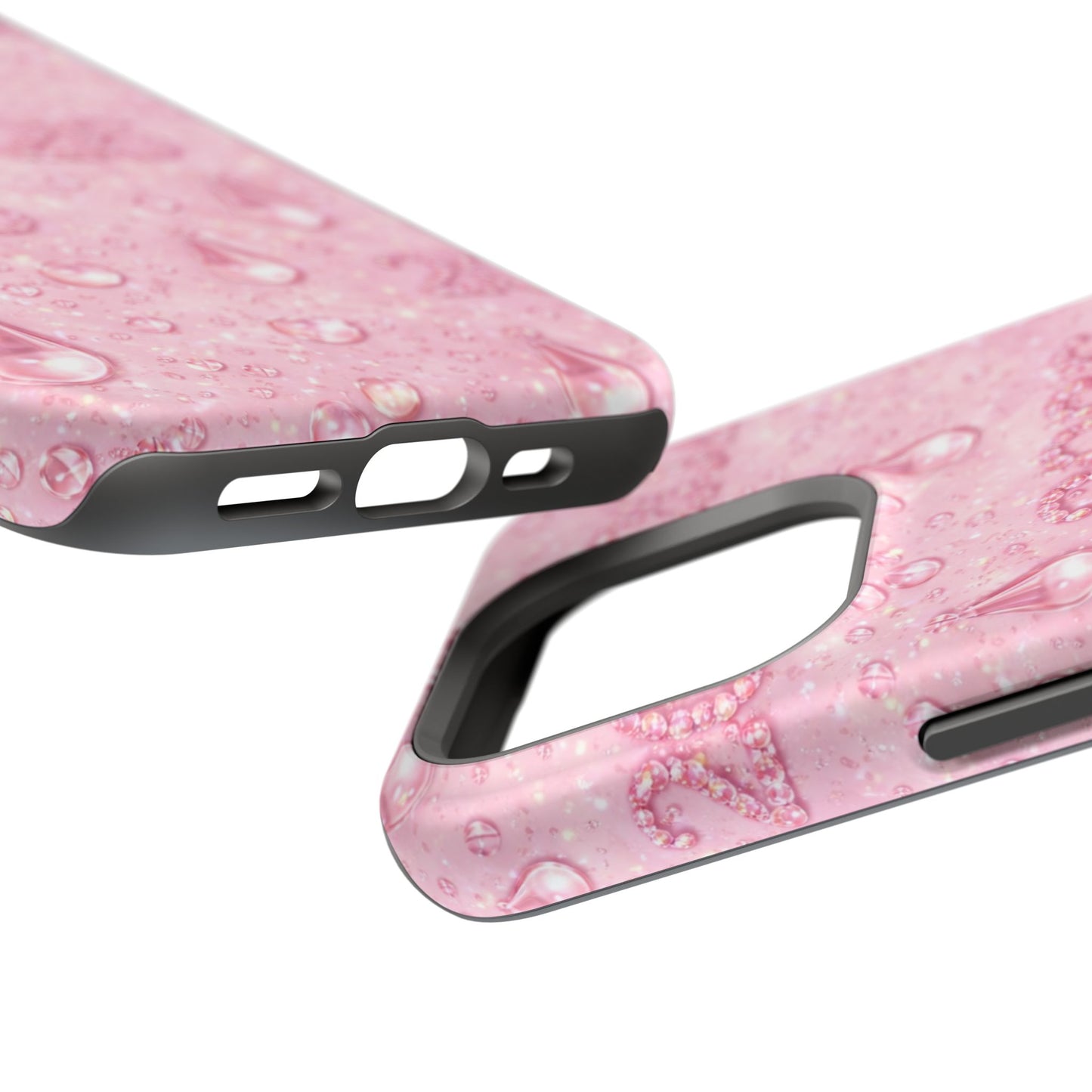 2026 Pink Waterdrop Phone Case — Impact-Resistant Protective Cover