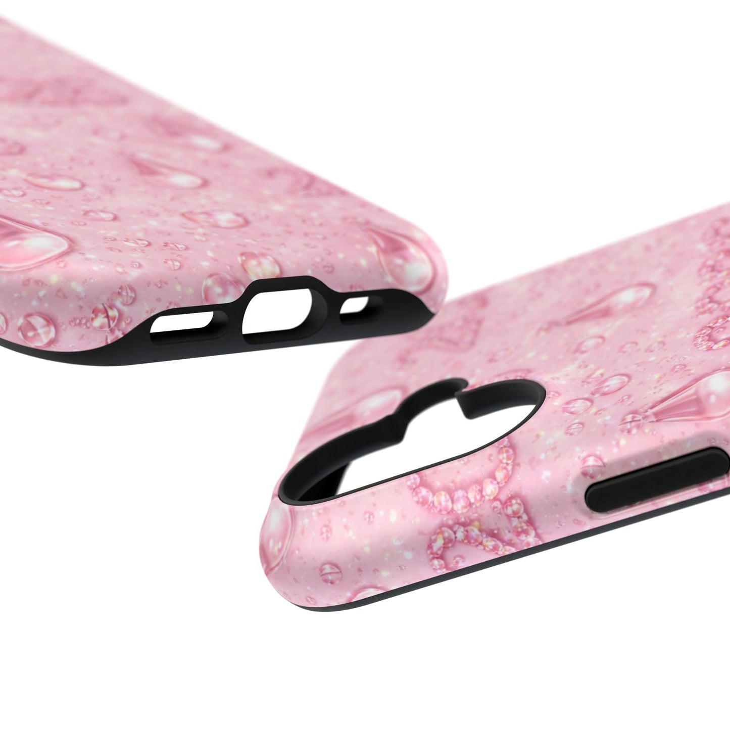 2026 Pink Waterdrop Phone Case — Impact-Resistant Protective Cover