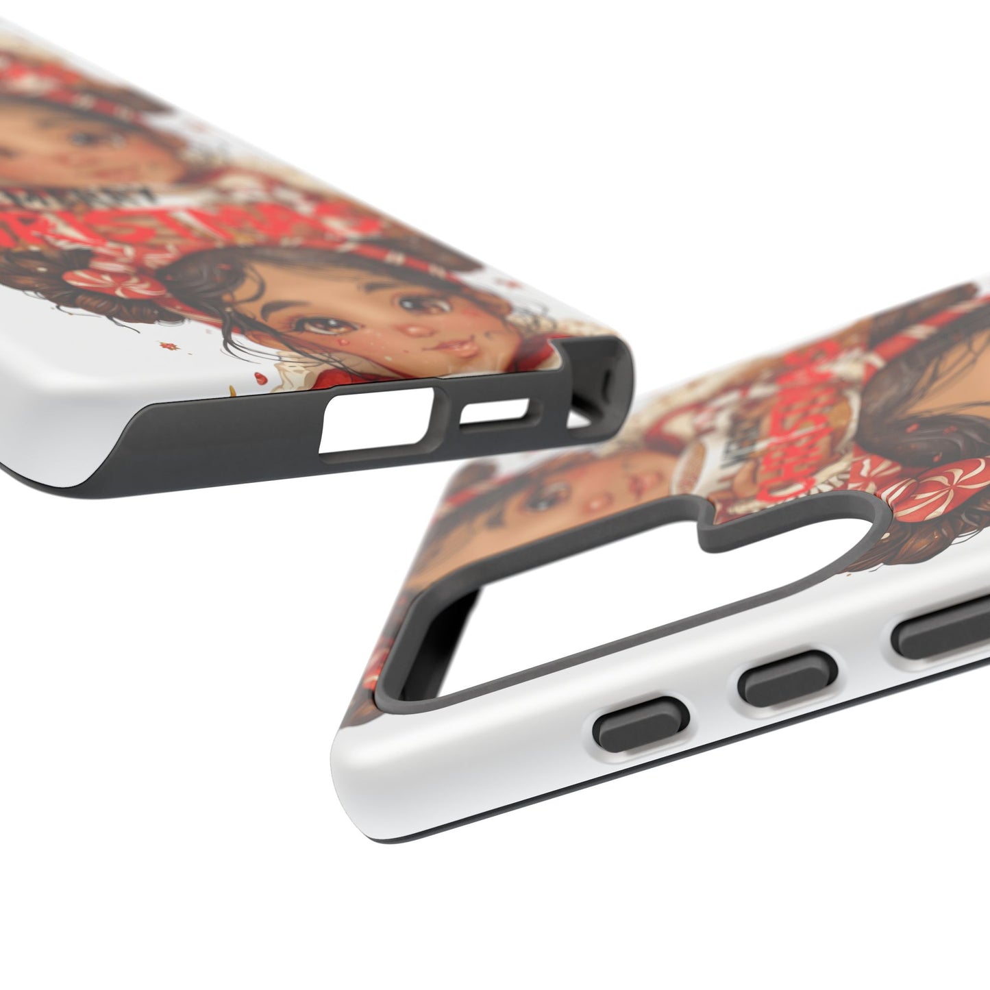 Christmas Girl Phone Case — "Merry Christmas" Cute Holiday Phone Cover