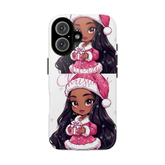 Christmas  Phone Case – Cute Santa Girl Holiday Tough Case