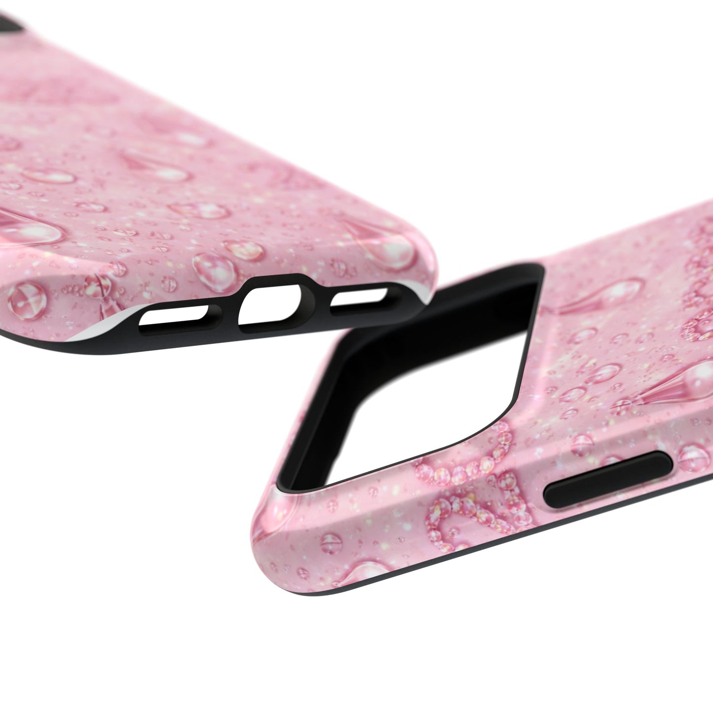 2026 Pink Waterdrop Phone Case — Impact-Resistant Protective Cover