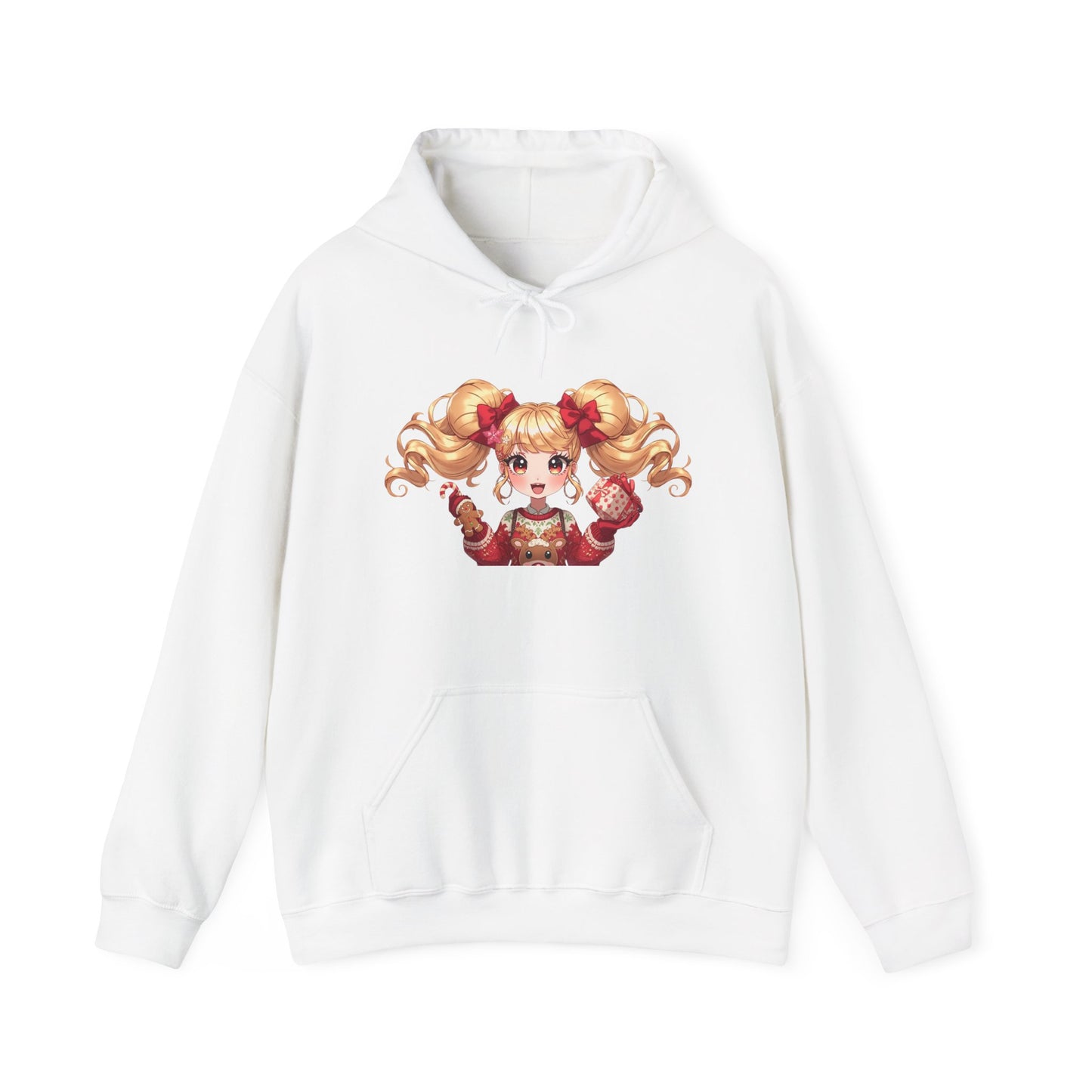 Cherie Kawaii Character Hoodie – Cute Anime Girl & Heart Bow Design