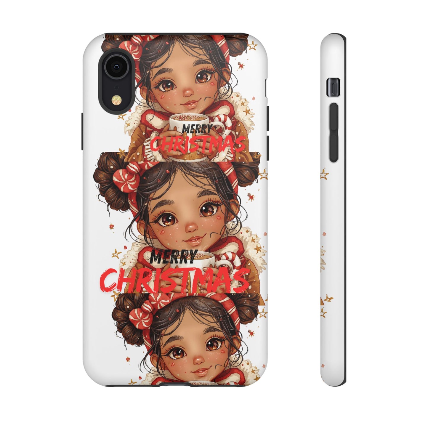 Christmas Girl Phone Case — "Merry Christmas" Cute Holiday Phone Cover