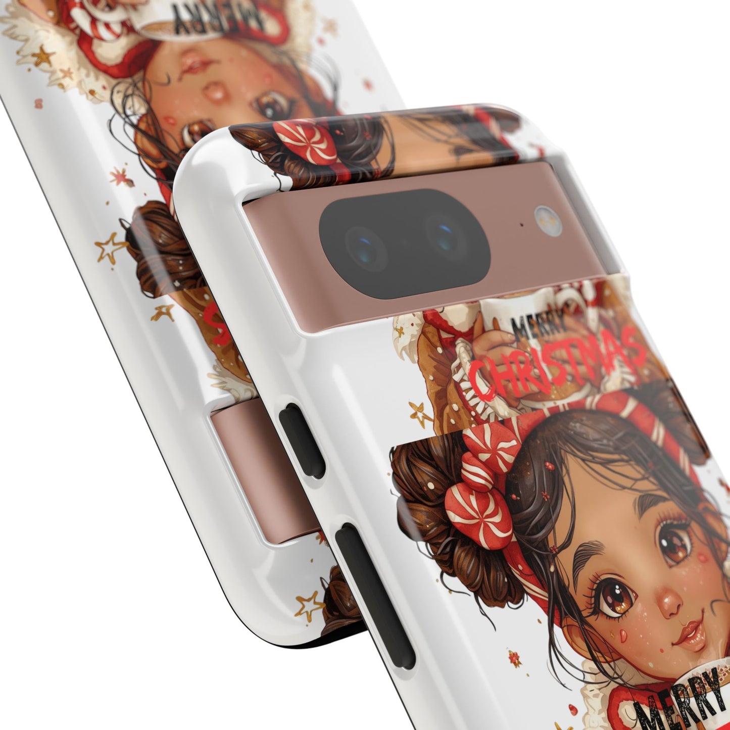 Christmas Girl Phone Case — "Merry Christmas" Cute Holiday Phone Cover