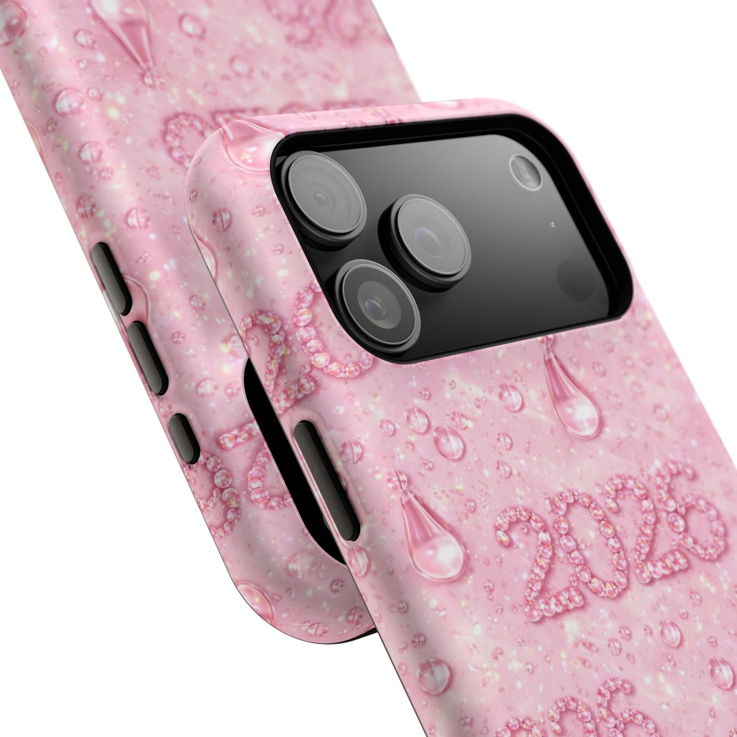 2026 Pink Waterdrop Phone Case — Impact-Resistant Protective Cover