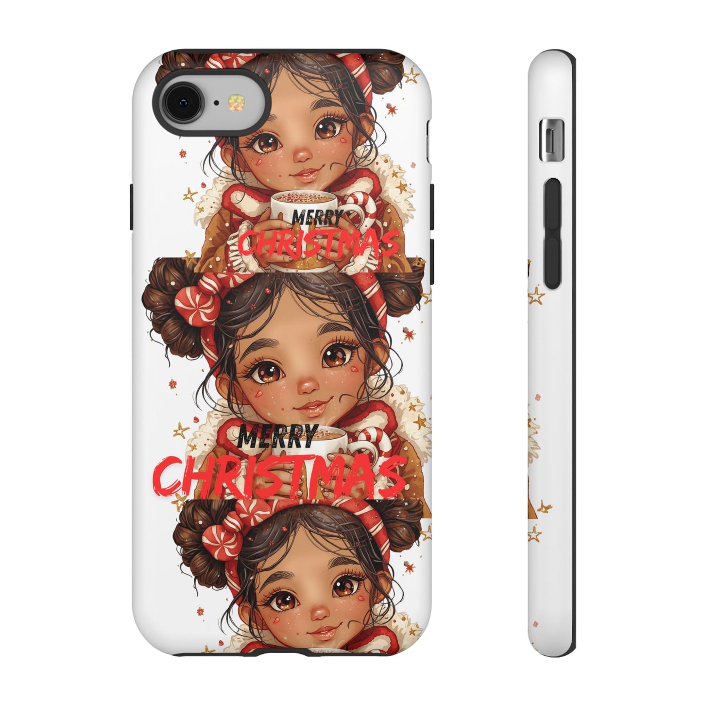 Christmas Girl Phone Case — "Merry Christmas" Cute Holiday Phone Cover