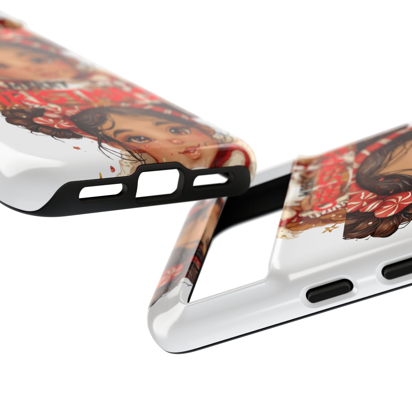 Christmas Girl Phone Case — "Merry Christmas" Cute Holiday Phone Cover