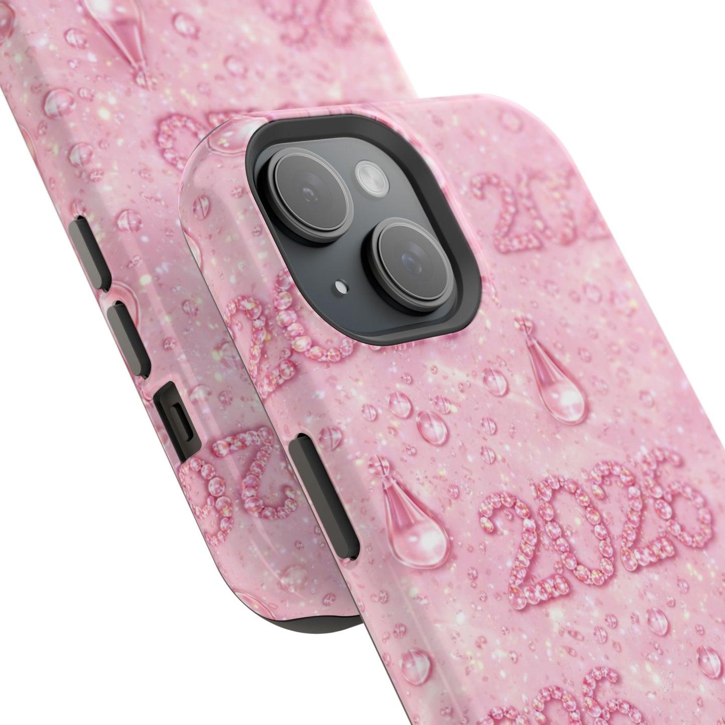 2026 Pink Waterdrop Phone Case — Impact-Resistant Protective Cover