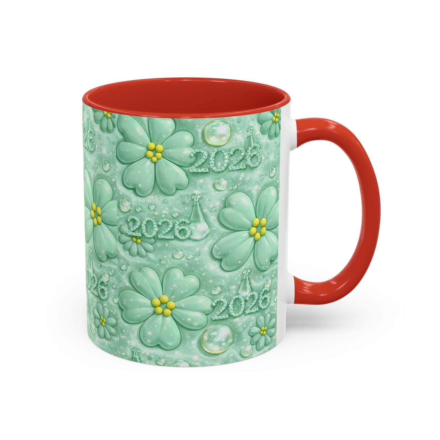 2026 Shamrock Floral Coffee Mug