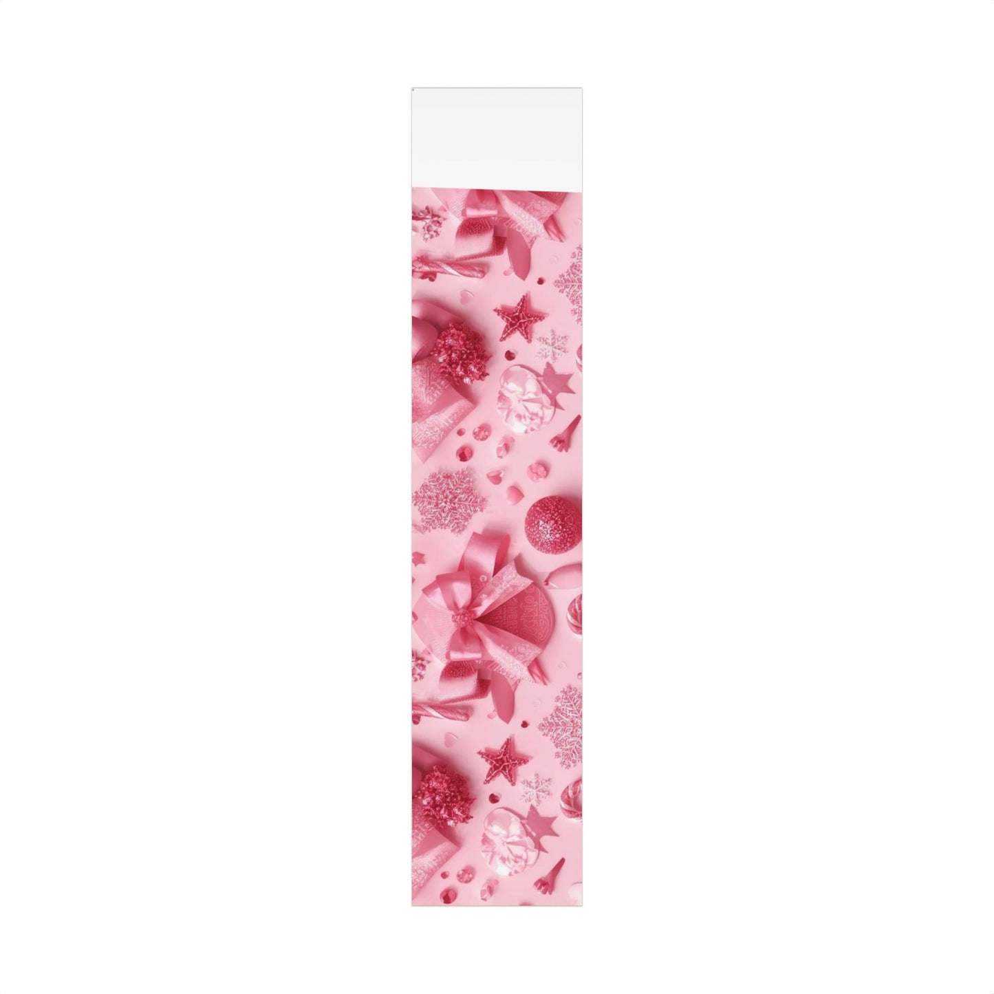 Gift Wrap Paper - Pink Bow & Ribbon Floral Pattern, Decorative Wrapping Sheet for Birthdays, Valentine’s Day, Anniversaries