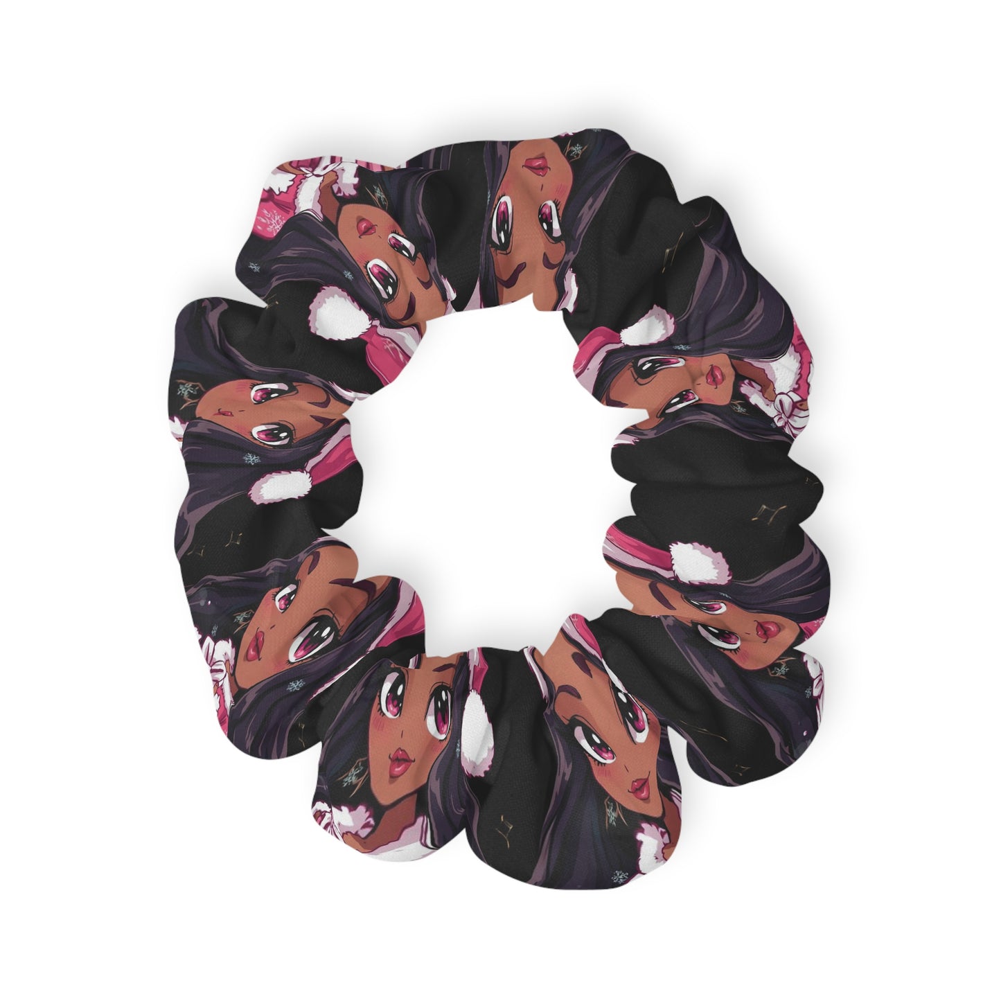 Floral Scrunchie — Pink Orchid Hair Tie