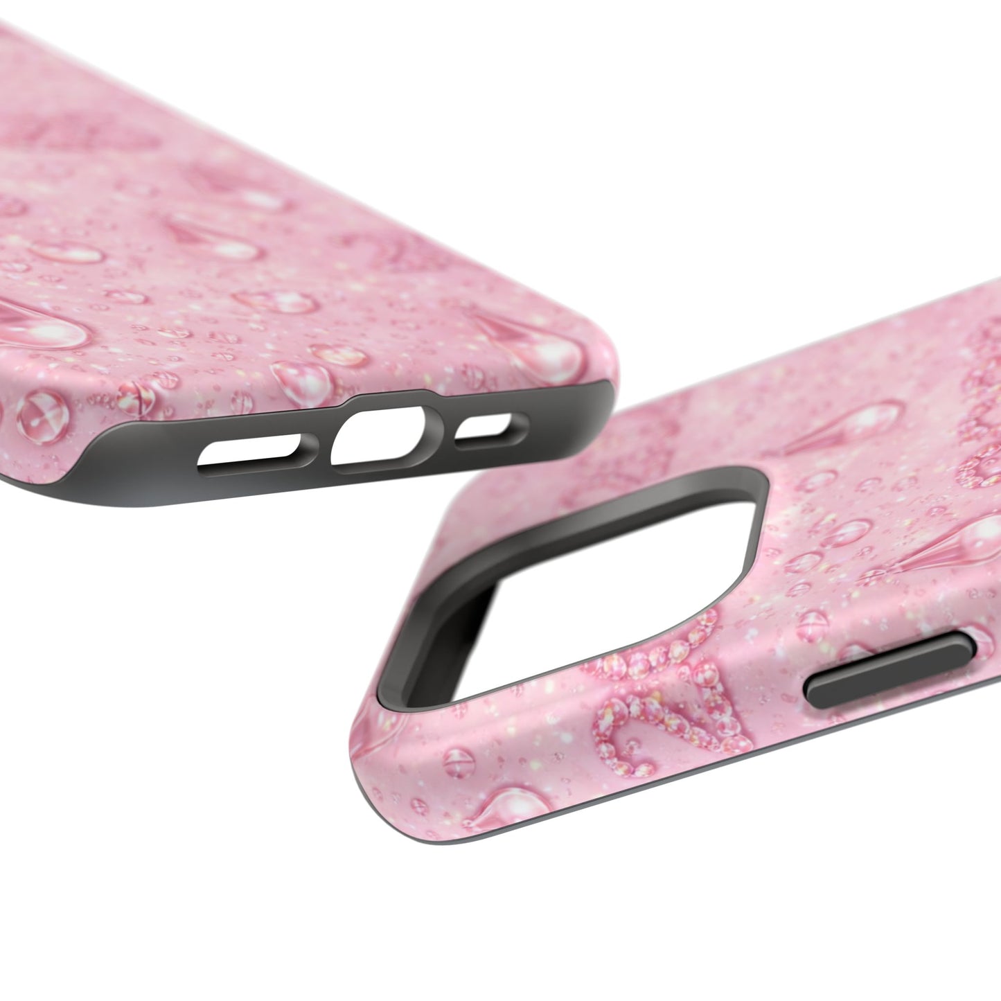 2026 Pink Waterdrop Phone Case — Impact-Resistant Protective Cover