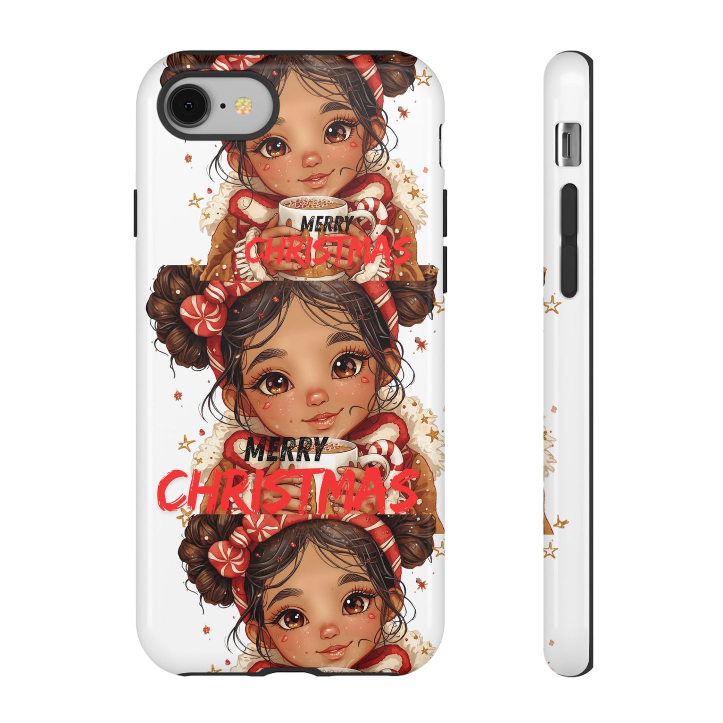 Christmas Girl Phone Case — "Merry Christmas" Cute Holiday Phone Cover