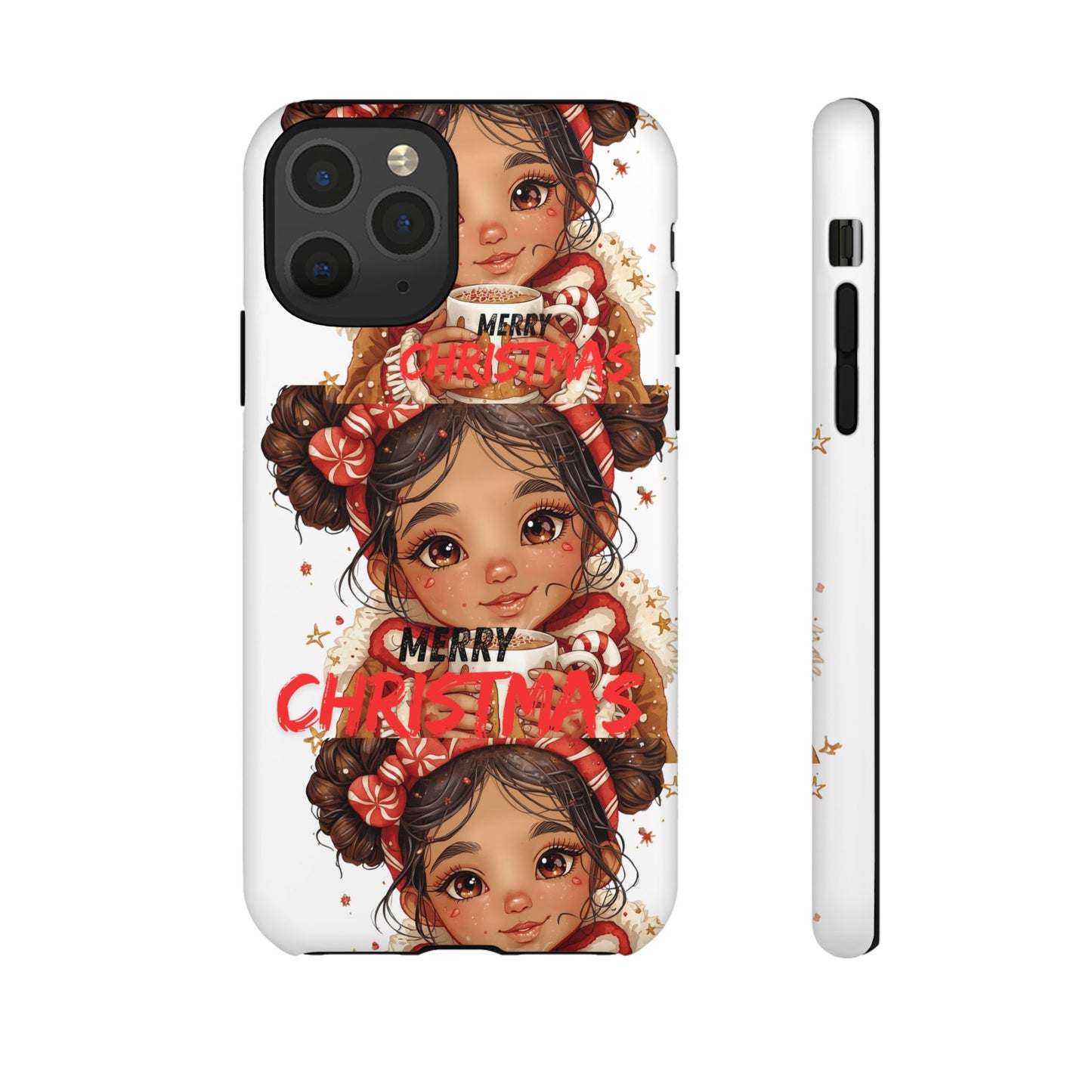 Christmas Girl Phone Case — "Merry Christmas" Cute Holiday Phone Cover