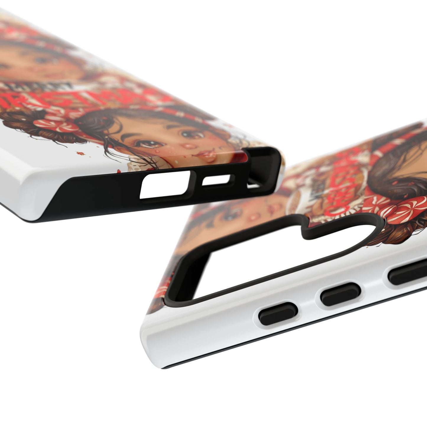 Christmas Girl Phone Case — "Merry Christmas" Cute Holiday Phone Cover