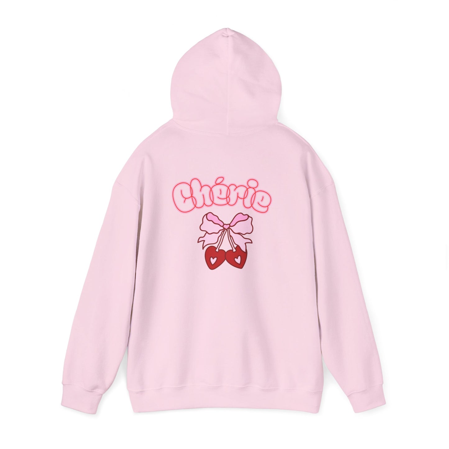Cherie Kawaii Character Hoodie – Cute Anime Girl & Heart Bow Design