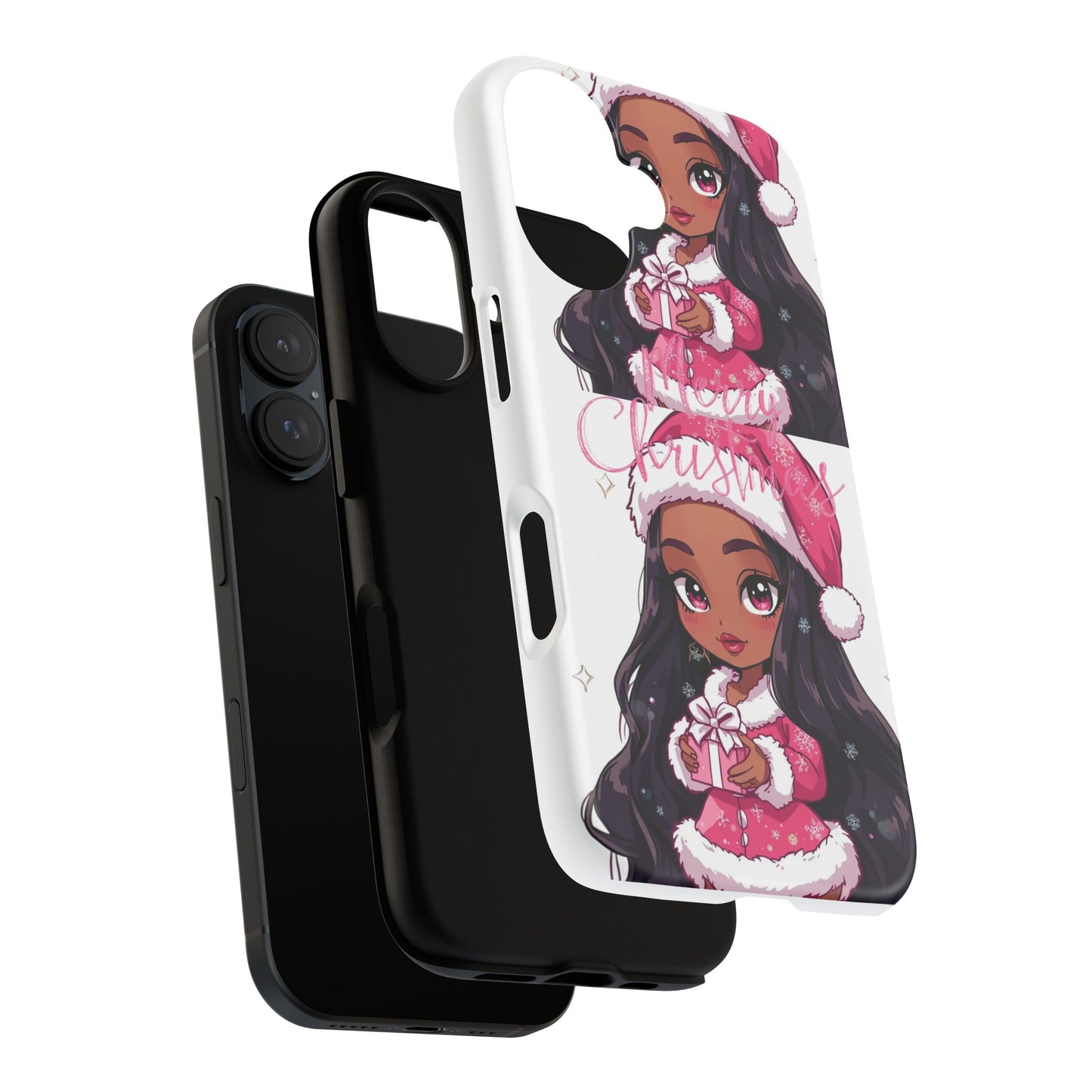 Christmas  Phone Case – Cute Santa Girl Holiday Tough Case