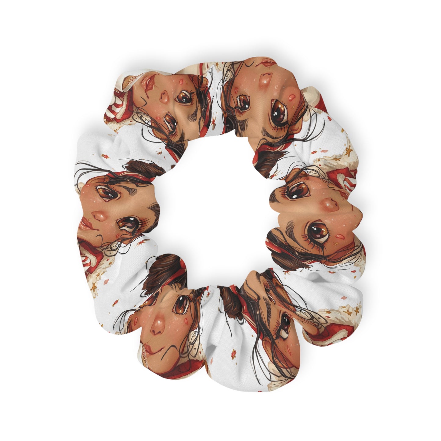 Anime Girl Art Scrunchie — Cute Kawaii Hair Accessory