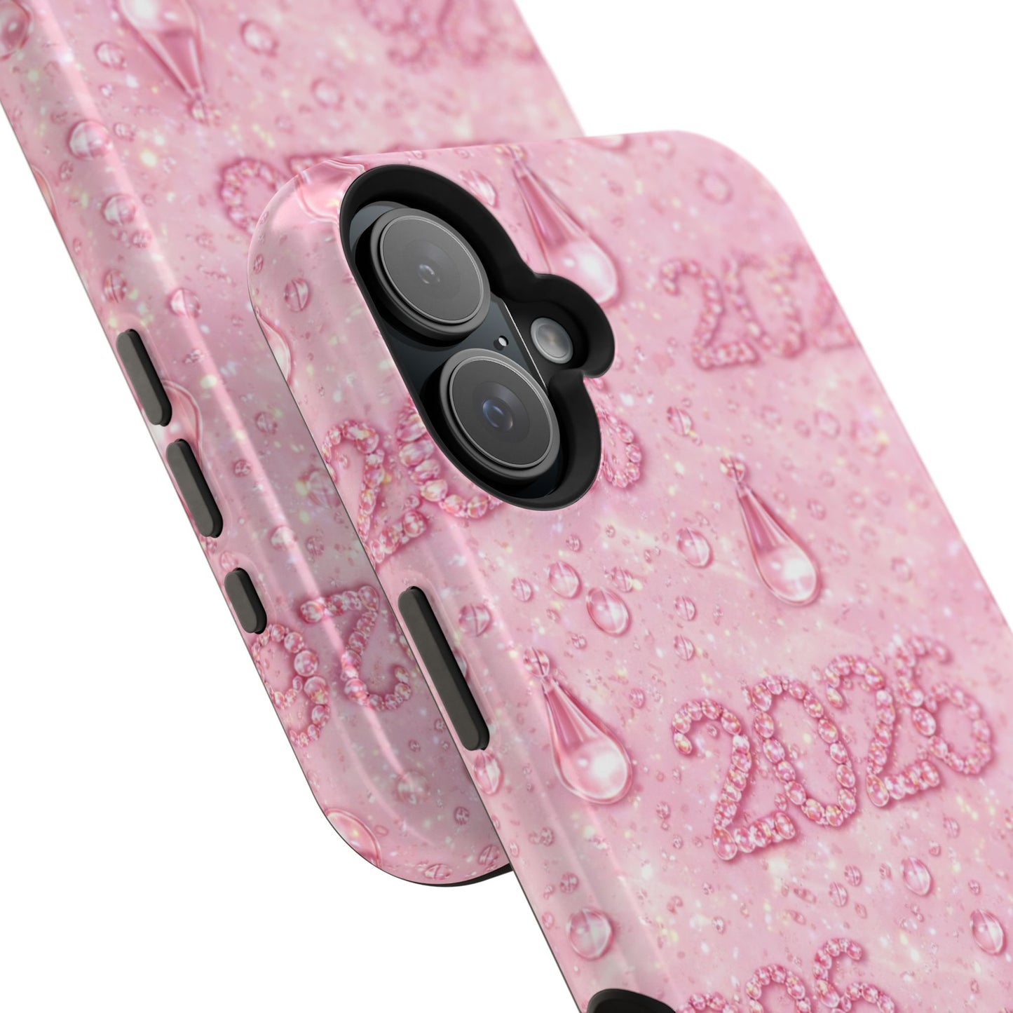 2026 Pink Waterdrop Phone Case — Impact-Resistant Protective Cover