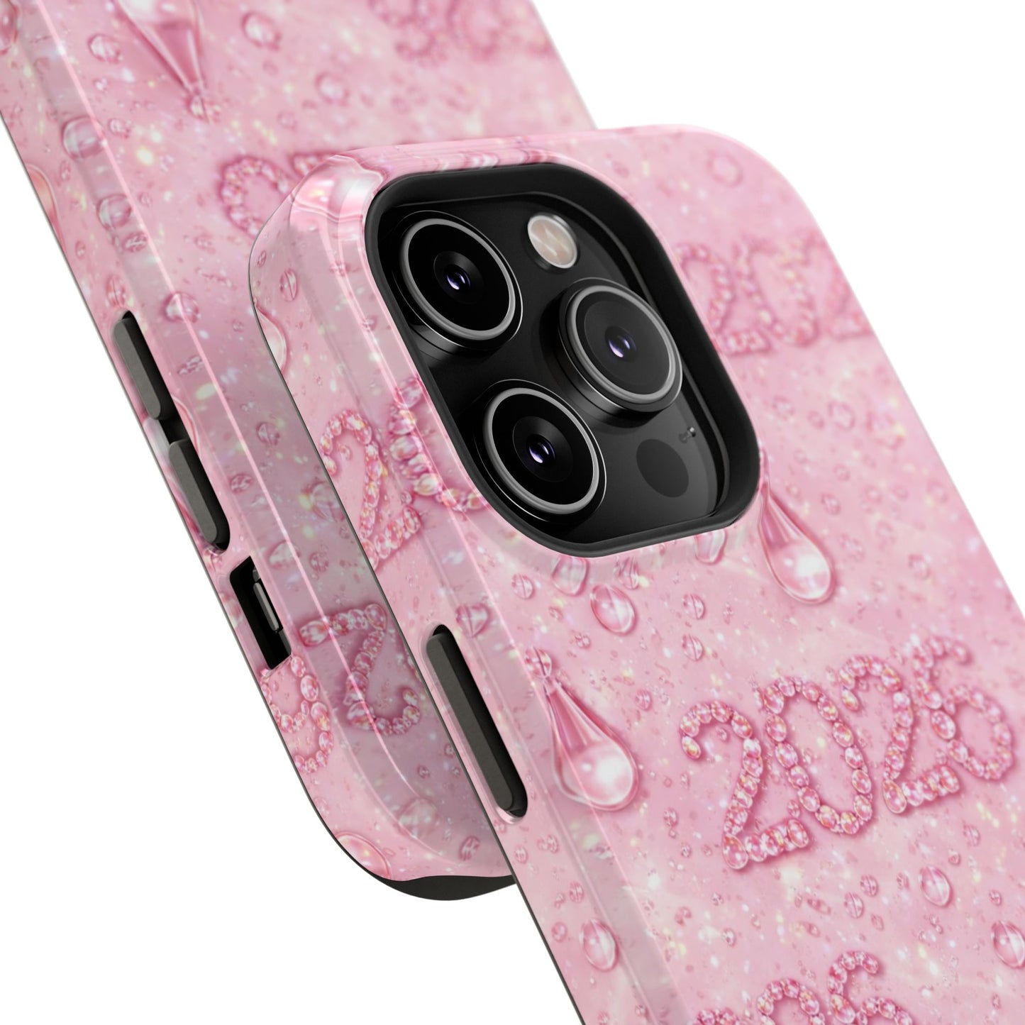 2026 Pink Waterdrop Phone Case — Impact-Resistant Protective Cover