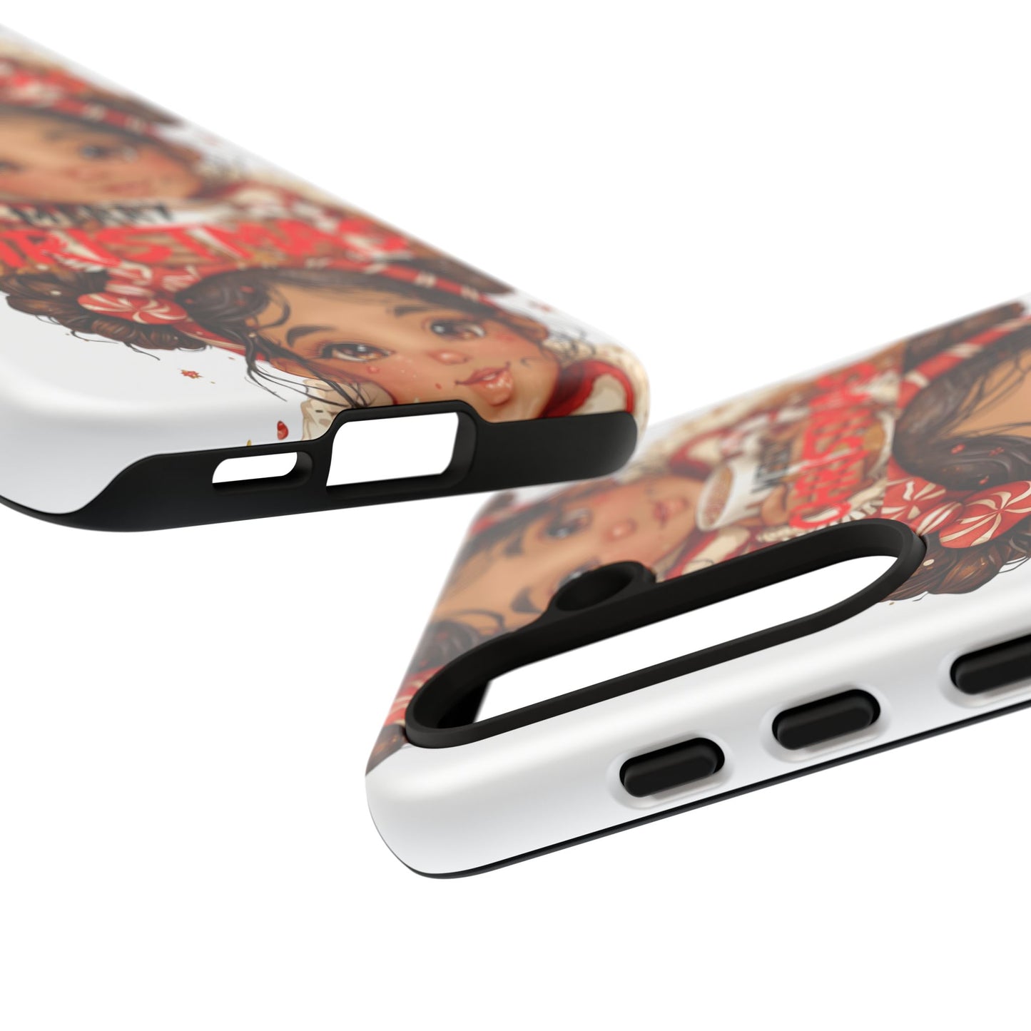 Christmas Girl Phone Case — "Merry Christmas" Cute Holiday Phone Cover