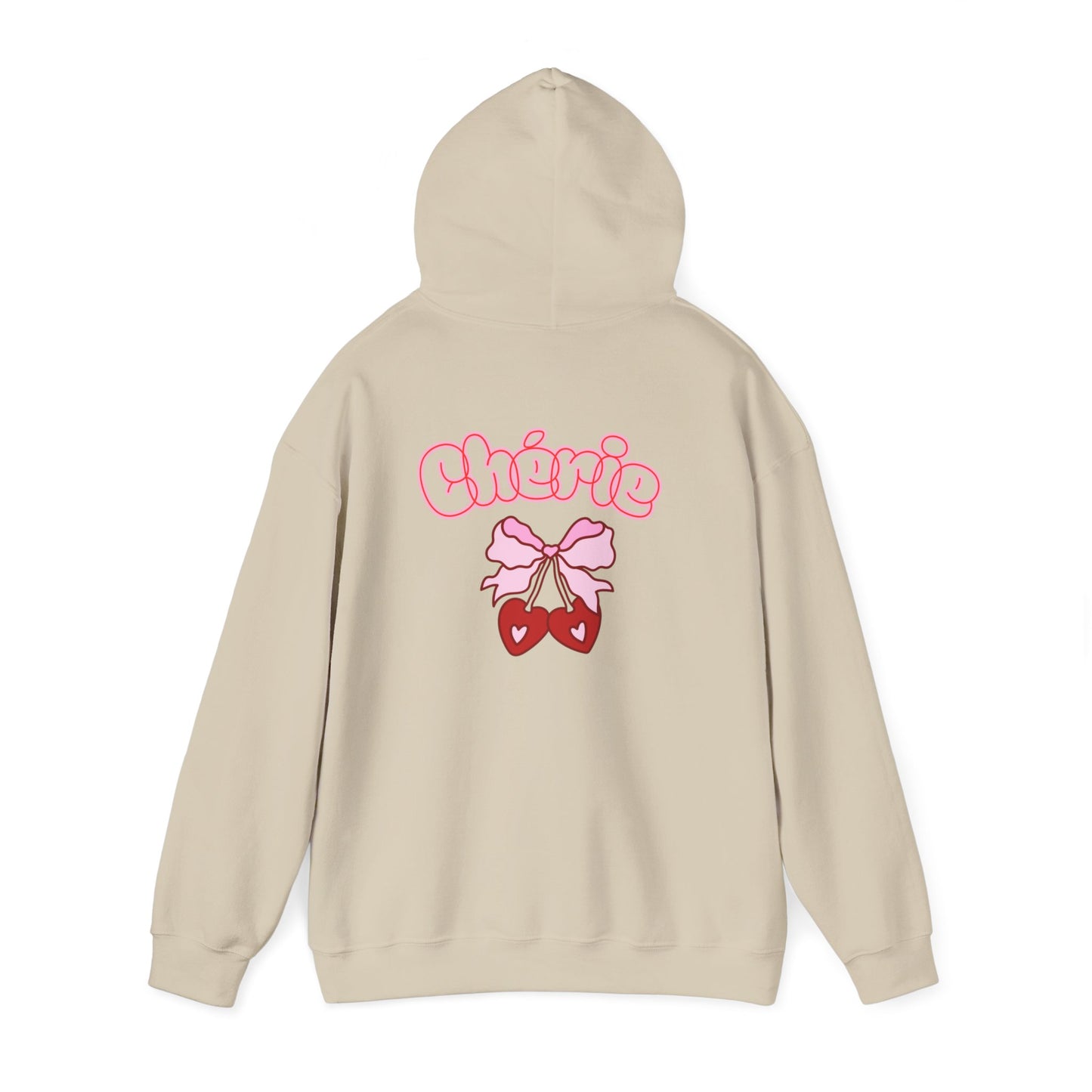 Cherie Kawaii Character Hoodie – Cute Anime Girl & Heart Bow Design