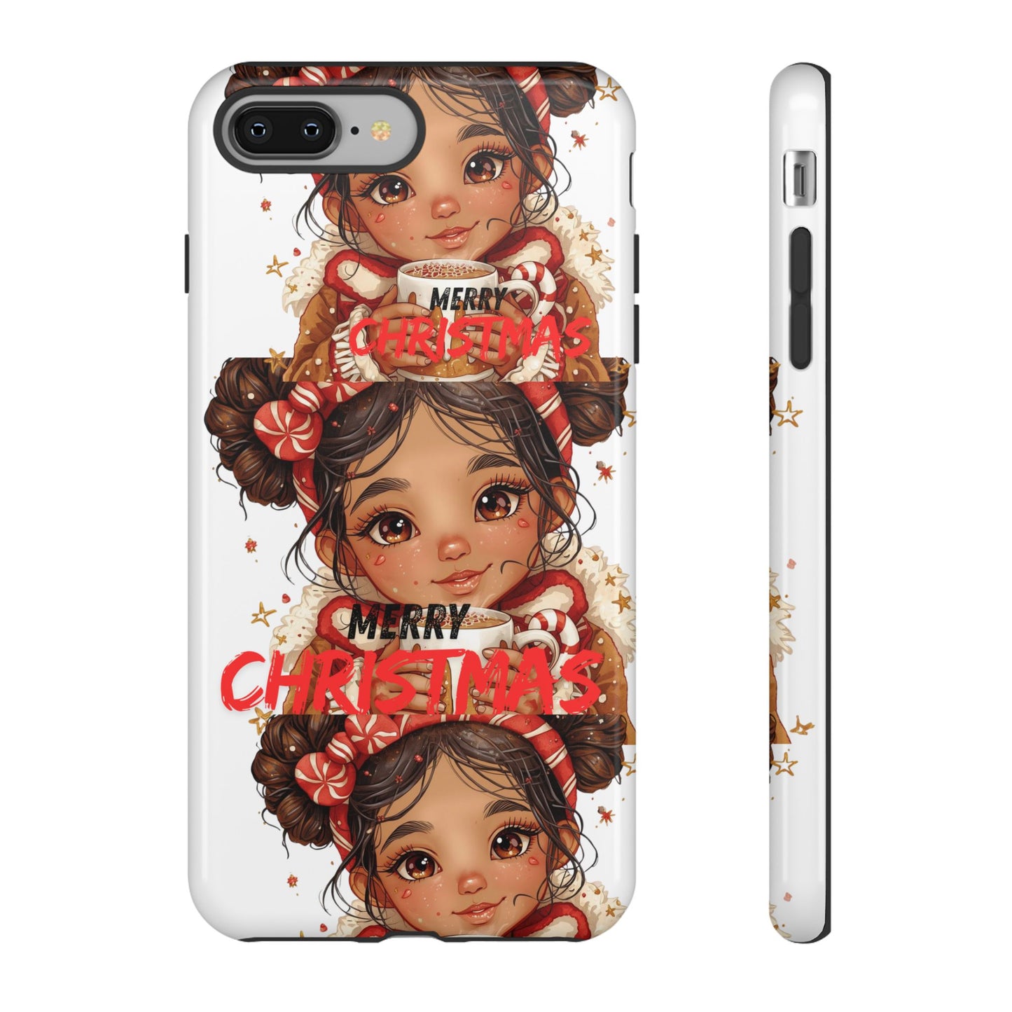 Christmas Girl Phone Case — "Merry Christmas" Cute Holiday Phone Cover