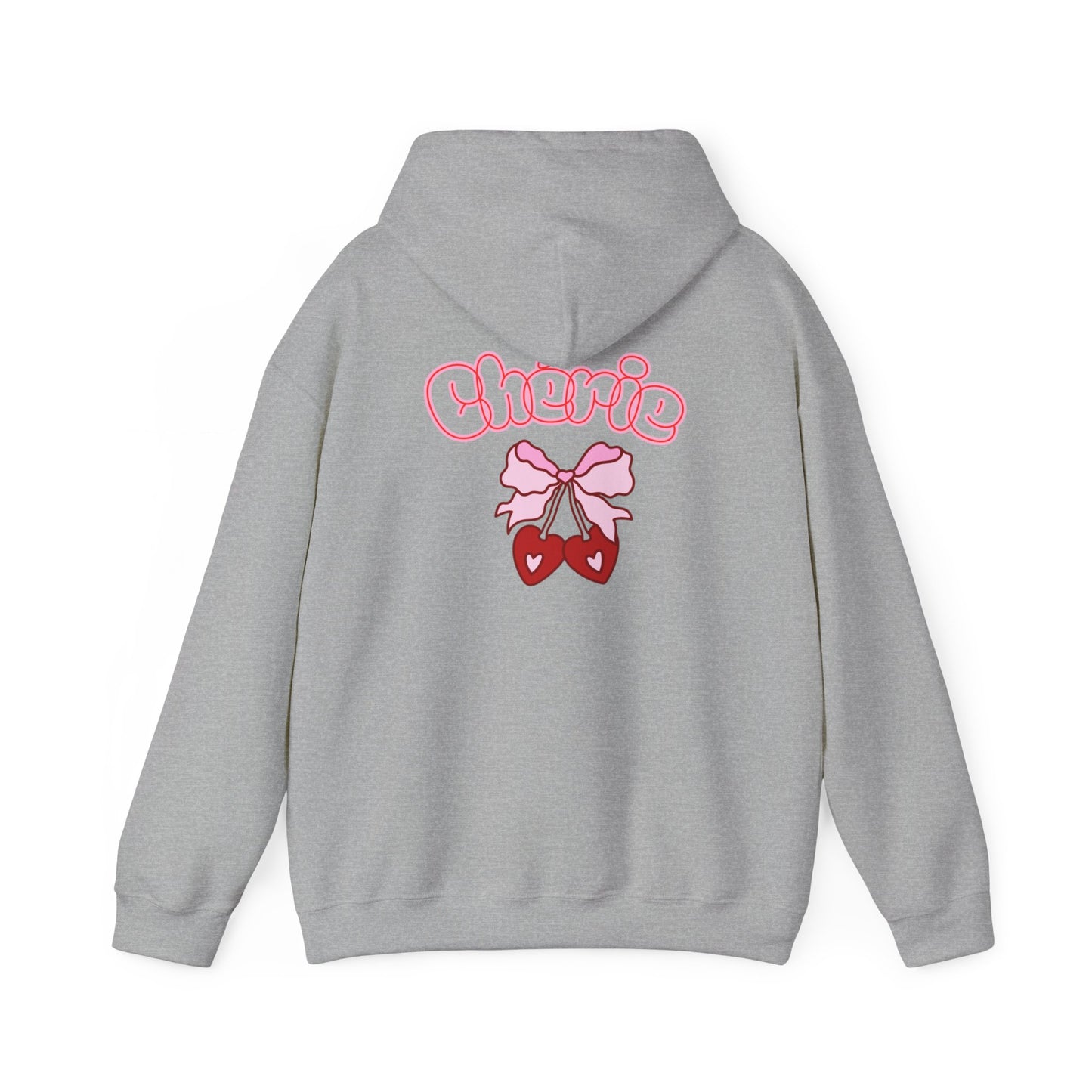 Cherie Kawaii Character Hoodie – Cute Anime Girl & Heart Bow Design