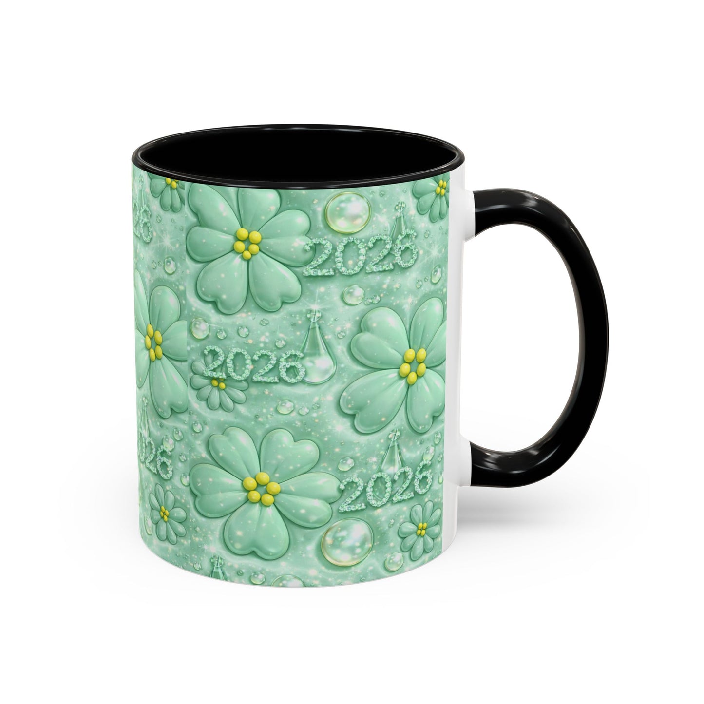2026 Shamrock Floral Coffee Mug