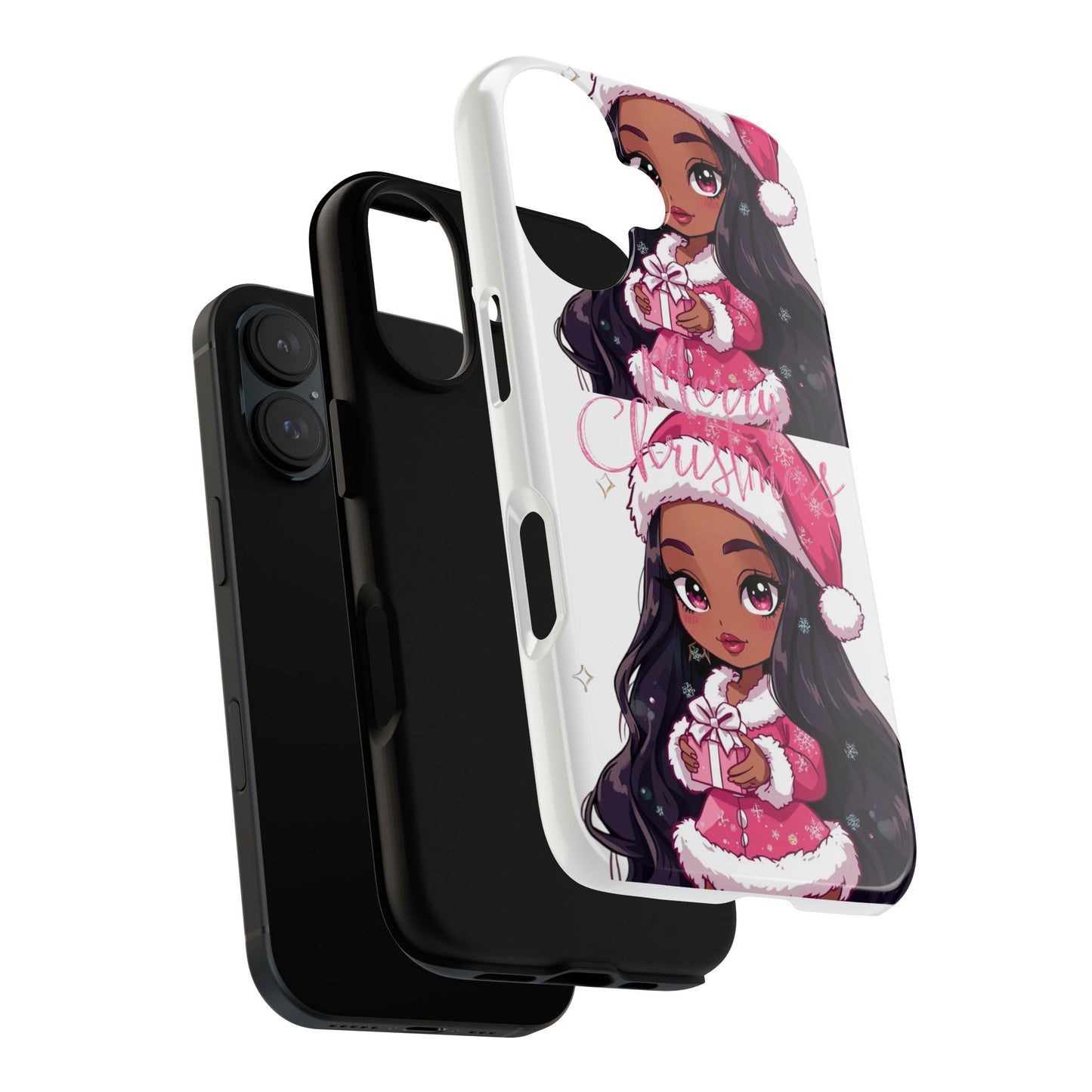 Christmas  Phone Case – Cute Santa Girl Holiday Tough Case