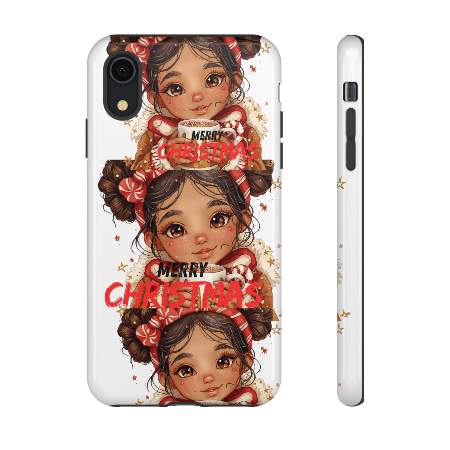 Christmas Girl Phone Case — "Merry Christmas" Cute Holiday Phone Cover