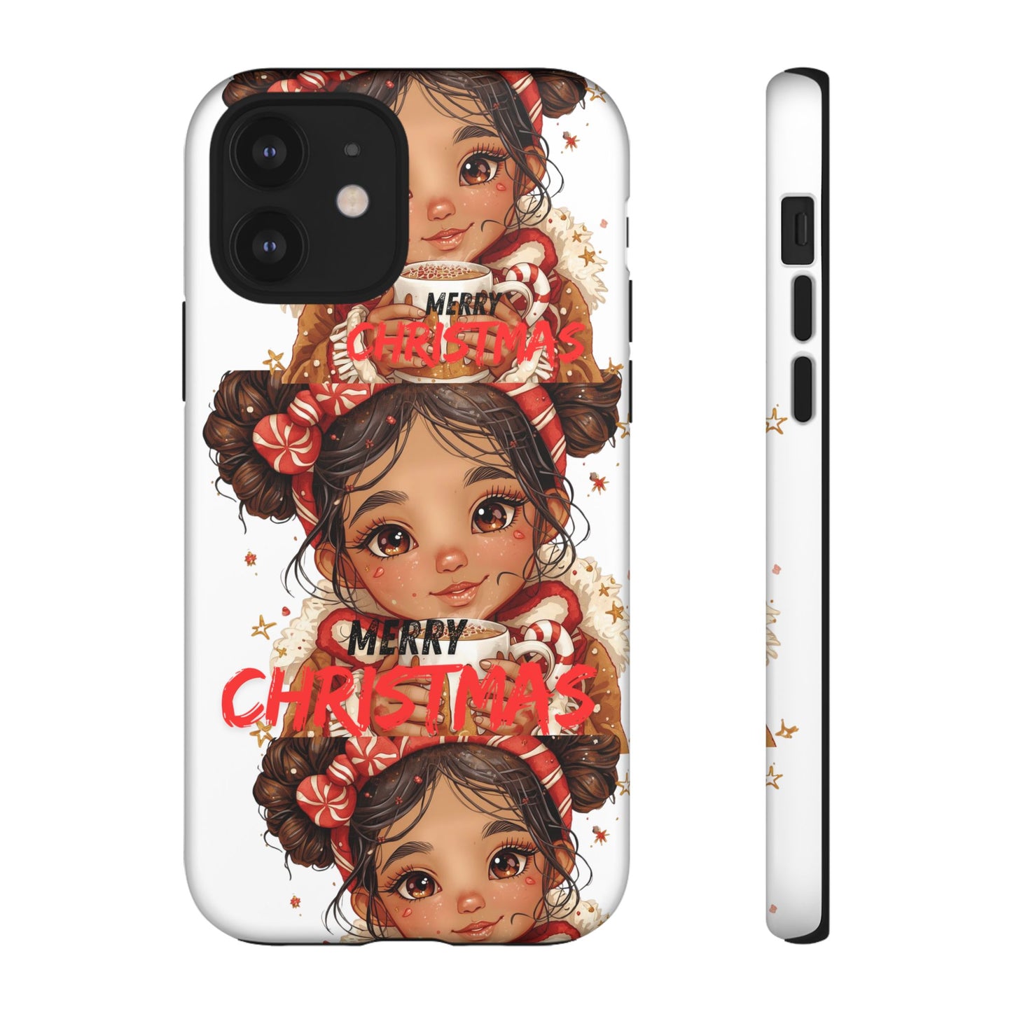 Christmas Girl Phone Case — "Merry Christmas" Cute Holiday Phone Cover