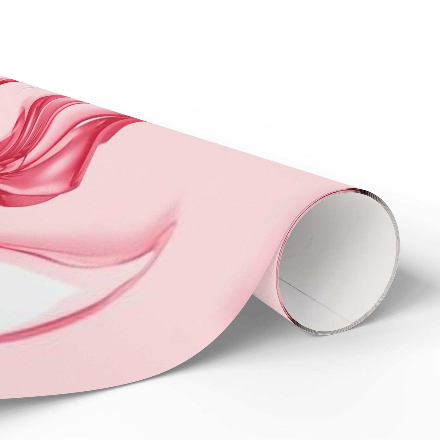 Pink Candy Cane Christmas Wrapping Paper \